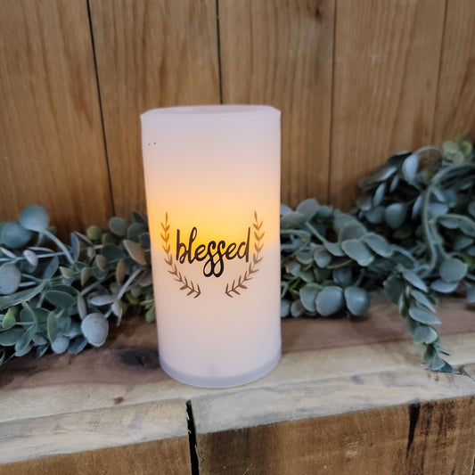 Blessed Pillar candle