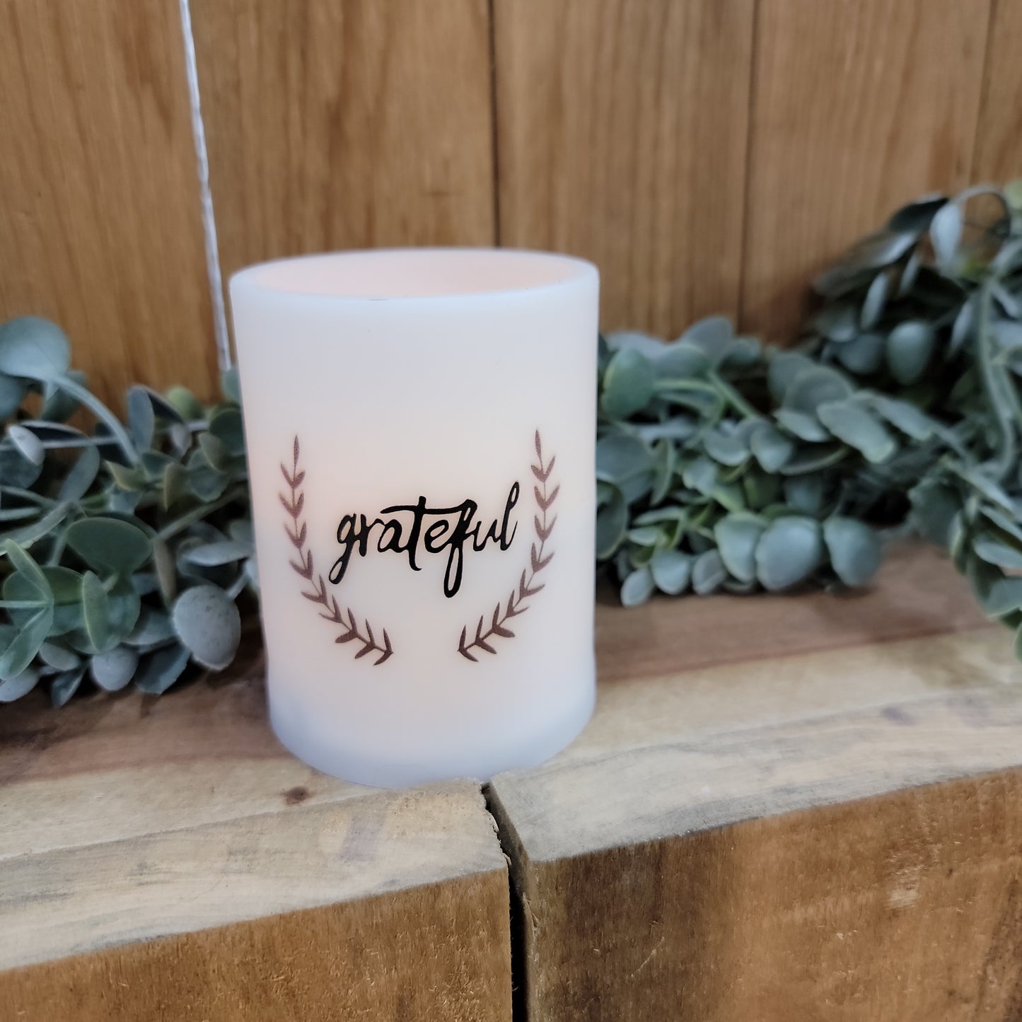 Grateful Pillar Candle